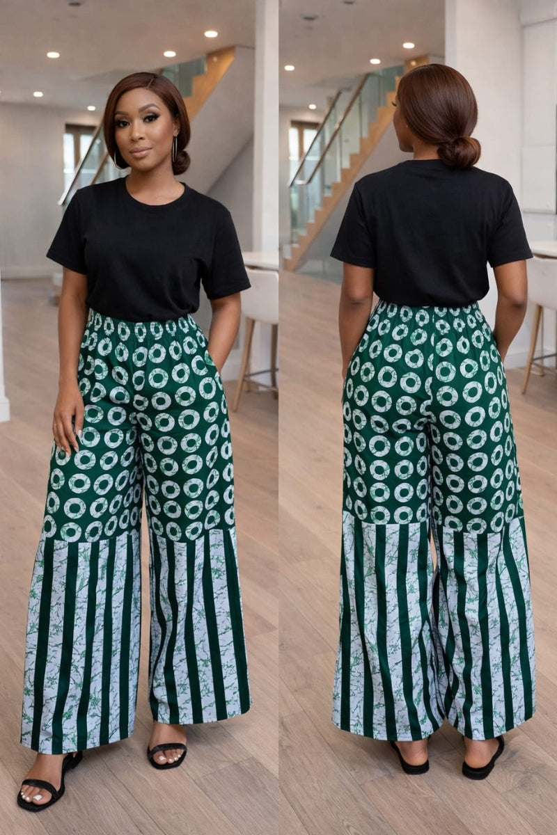 Oma Palazzo Pant Green