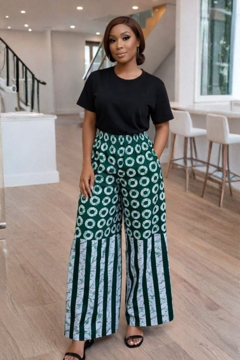 Oma Palazzo Pant Green