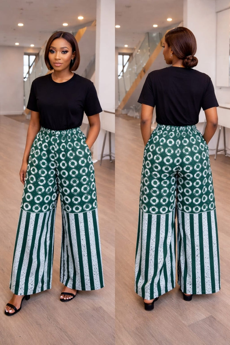 Oma Palazzo Pant Green